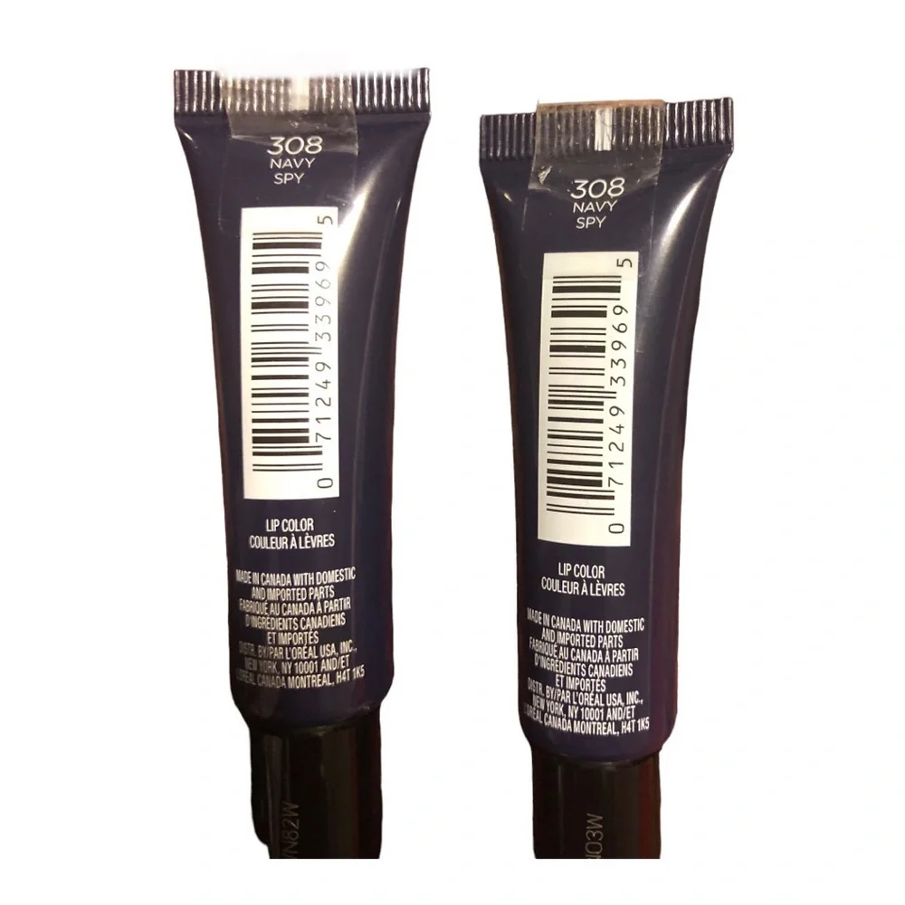 2pack L'Oreal Paris Infallible PAINTS/LIPS in‎ Navy Spy new